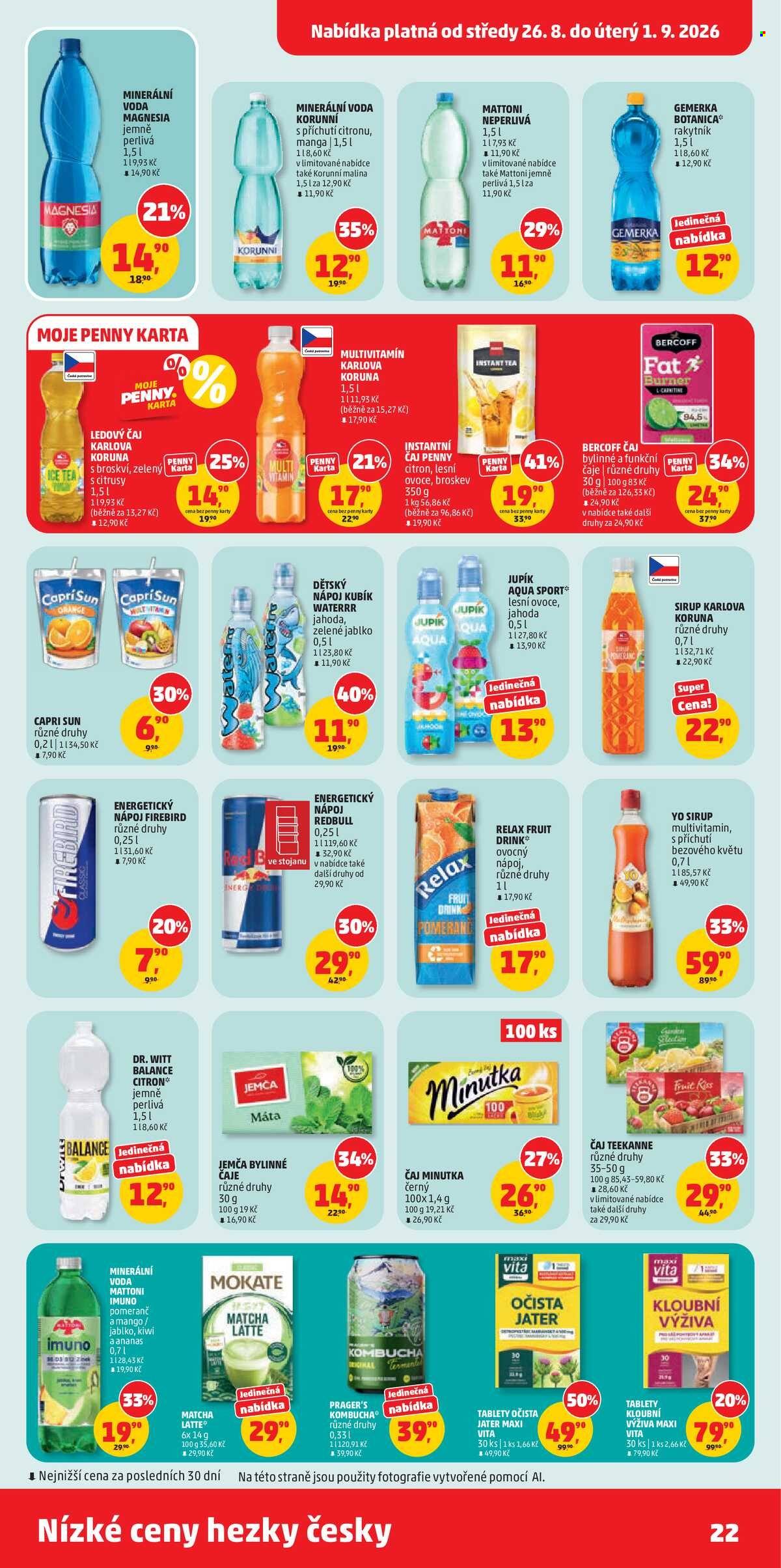 Leták PENNY - 26.8.2026 - 1.9.2026. Strana 22