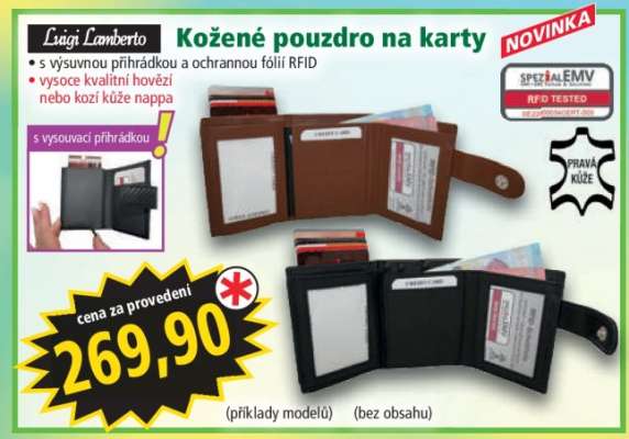 Kožené pouzdro na karty
