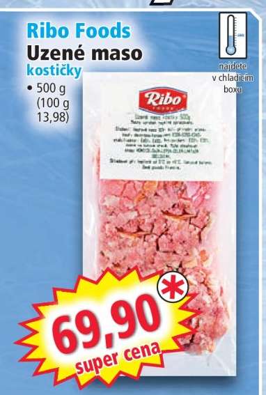 RIBO FOODS Uzené maso kostičky