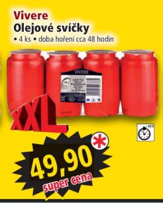 Vivere Olejové svíčky