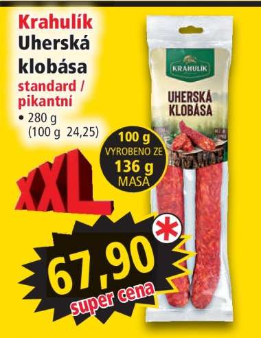 Krahulík Uherská klobása