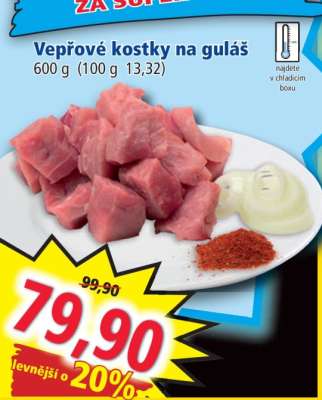 VEPŘOVÉ KOSTKY NA GULÁŠ