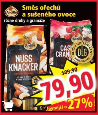 Směs ořechů a sušeného ovoce