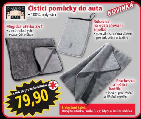 Čistící pomůcky do auta