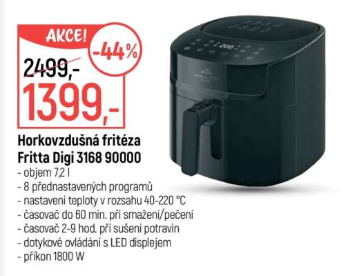 Horkovzdušná fritéza Fritta Digi 3168 90000