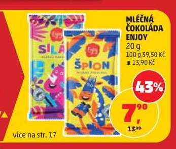 MLÉČNÁ ČOKOLÁDA ENJOY