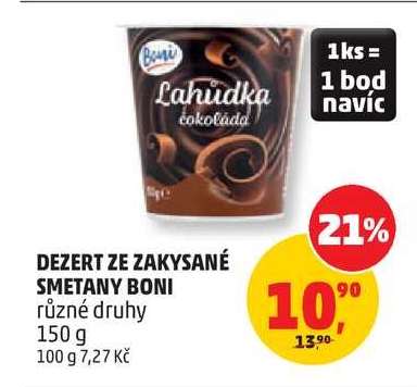 DEZERT ZE ZAKYSANÉ SMETANY BONI