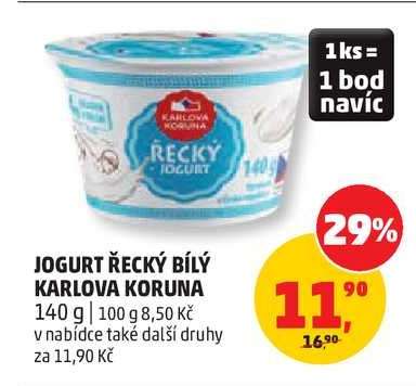 Jogurt řecký bílý Karlova Koruna