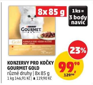 KONZERVY PRO KOČKY GOURMET GOLD*