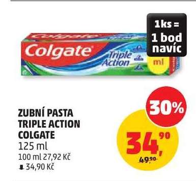 ZUBNÍ PASTA TRIPLE ACTION COLGATE