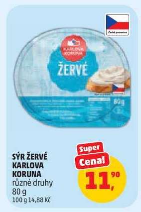 Sýr Žervé Karlova Koruna