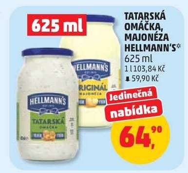 TATARSKÁ OMÁČKA, MAJONÉZA HELLMANN’S
