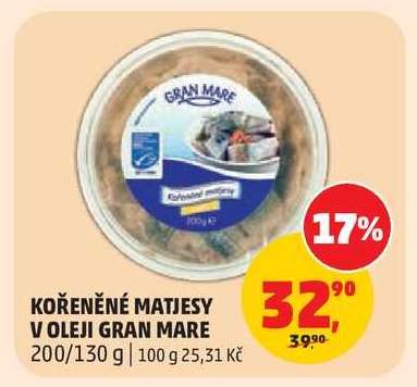 KOŘENĚNÉ MATJESY V OLEJI GRAN MARE