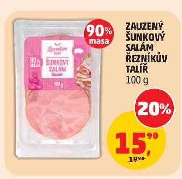 ZAUZENÝ ŠUNKOVÝ SALÁM ŘEZNÍKŮV TALÍŘ