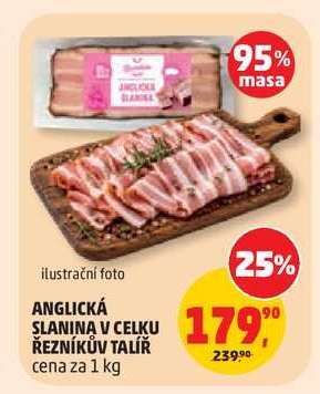 ANGLICKÁ SLANINA V CELKU ŘEZNÍKŮV TALÍŘ