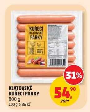KLATOVSKÉ KUŘECÍ PÁRKY