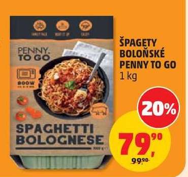 Špagety boloňské Penny To Go