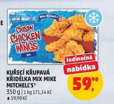 Kuřecí křupavá křidélka mix Mike Mitchell's