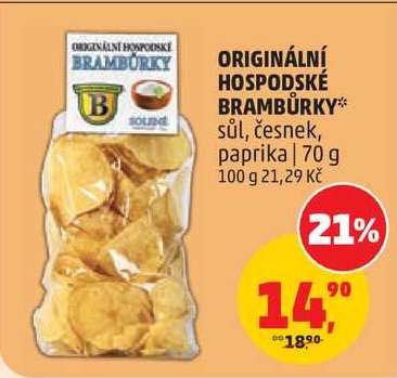Originální hospodské brambůrky