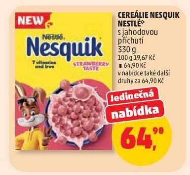 Cereálie Nesquik Nestlé
