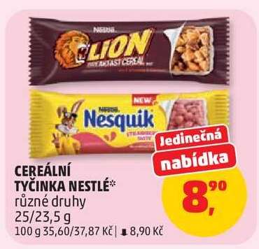 Cereální tyčinka Nestlé