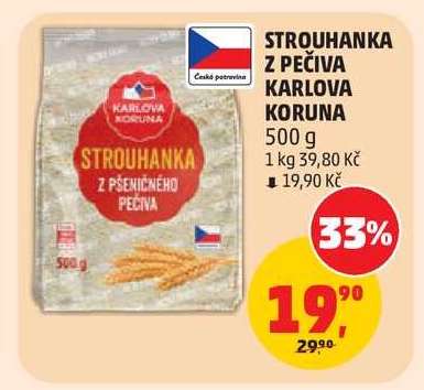 STROUHANKA Z PEČIVA KARLOVA KORUNA