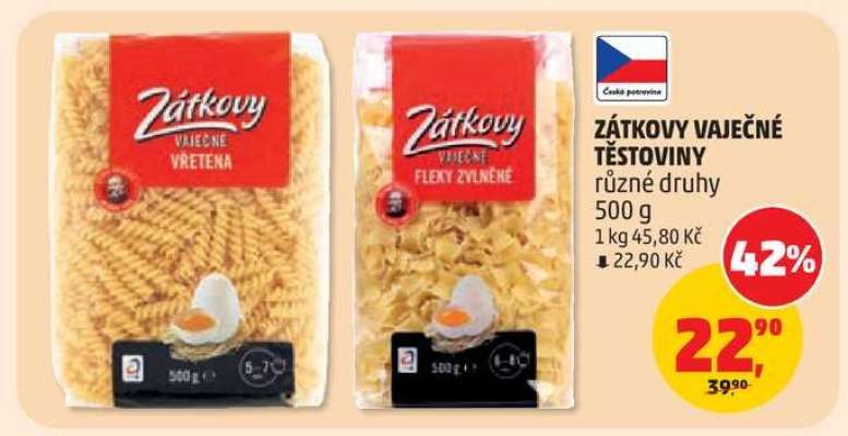 Zátkovy vaječné těstoviny