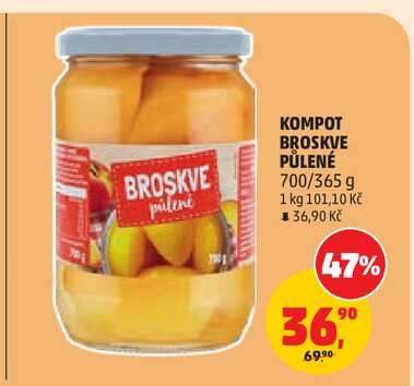 KOMPOT BROSKVE PŮLENÉ*