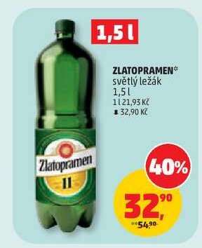 Zlatopramen světlý ležák