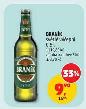 BRANÍK světlé výčepní 0,5 l