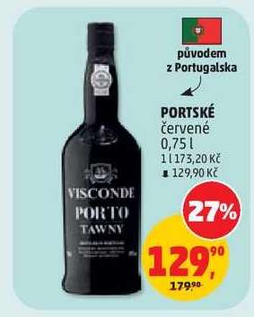 PORTSKÉ červené