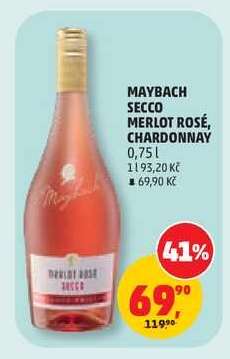 MAYBACH SECCO MERLOT ROSÉ, CHARDONNAY