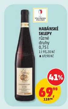 HABÁNSKÉ SKLEPY různé druhy