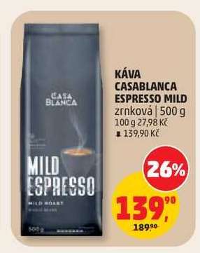 KÁVA CASABLANCA ESPRESSO MILD