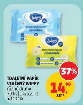 TOALETNÍ PAPÍR VLHČENÝ WIPPY