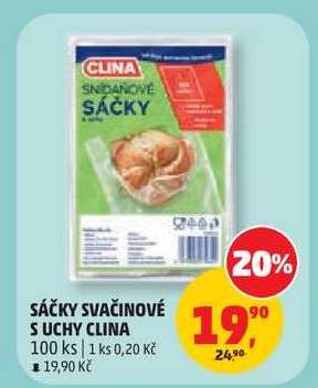 Sáčky svačinové s uchy Clina