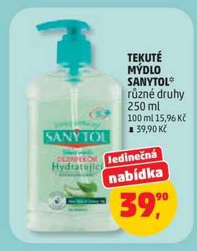 TEKUTÉ MÝDLO SANYTOL