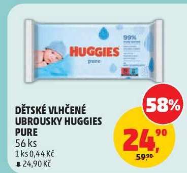 Dětské vlhčené ubrousky Huggies Pure