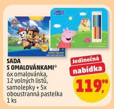 Sada s omalovánkami