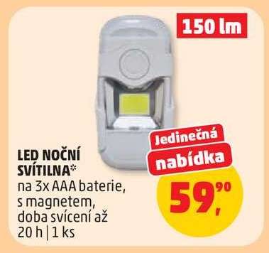 LED NOČNÍ SVÍTILNA
