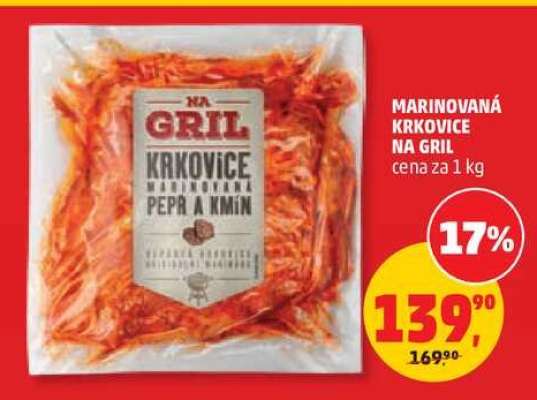 MARINOVANÁ KRKOVICE NA GRIL