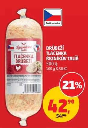 DRŮBEŽÍ TLAČENKA ŘEZNÍKŮV TALÍŘ