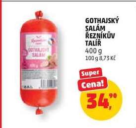 GOTHAJSKÝ SALÁM ŘEZNÍKŮV TALÍŘ