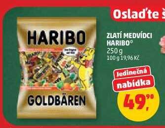 Zlatí medvídci Haribo