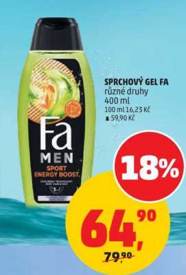 SPRCHOVÝ GEL FA