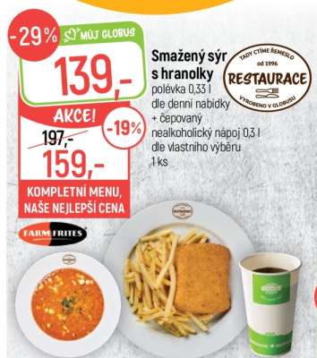Smažený sýr s hranolky