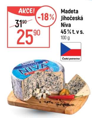 Madeta Jihočeská Niva 45 % t. v s.