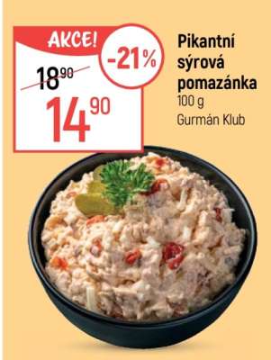 Pikantní sýrová pomazánka