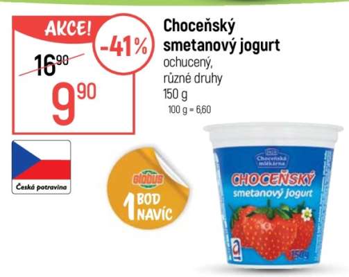 Choceňský smetanový jogurt