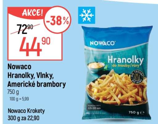 Nowaco Hranolky, Vlnky, Americké brambory